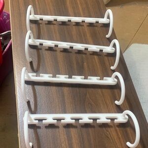 White Wall-Mounted Hook Rack
